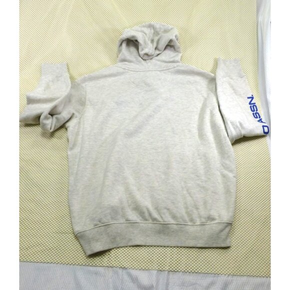 U.S. Polo Assn. Spell Out Gray Hoodie With Blue Pony Logo Embroidery Large Size - Picture 2 of 9